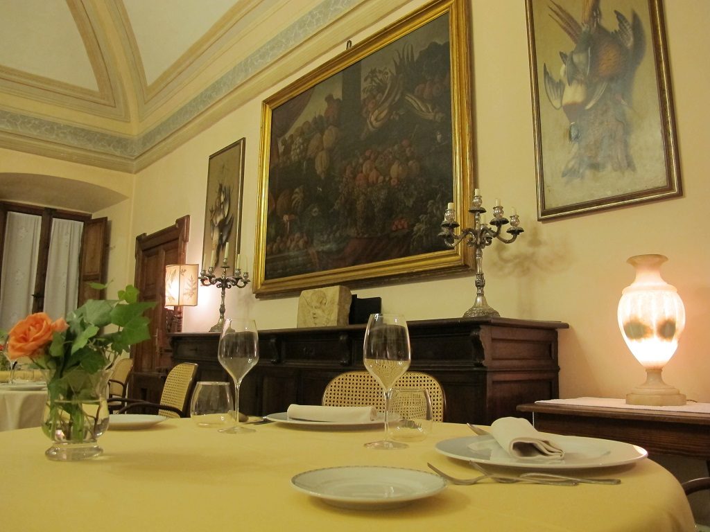 La bella sala di Villa Roncalli.