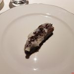 Cuore di manzo cotto nel grasso dâanatra con bucce di Nebbiolo, Riccardo Camanini, Lido84