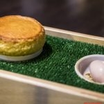Soufflè al formaggio di capra, nocino, Pellegrino Bros, Lecce