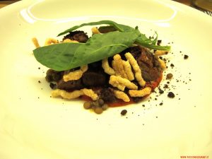 milano, rebelot, Omaggio ai monti sibillini : Agnello, salsa ammatriciana, lenticchie di castelluccio