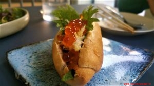 mini hot-dog, Casa Ramen Super, Milano