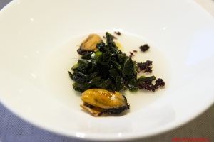 Cozze, alghe, olive e anice, Trussardi alla Scala, Milano