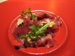 milano, contraste, sashimi
