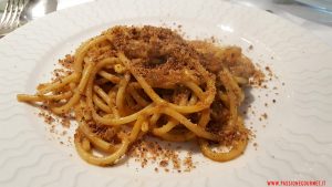 Spaghetti con le sarde. Osteria Siciliana. Roma