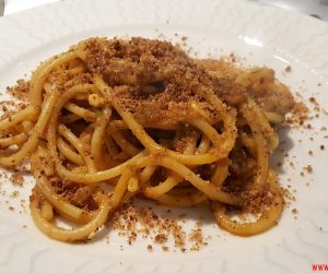 Spaghetti con le sarde. Osteria Siciliana. Roma