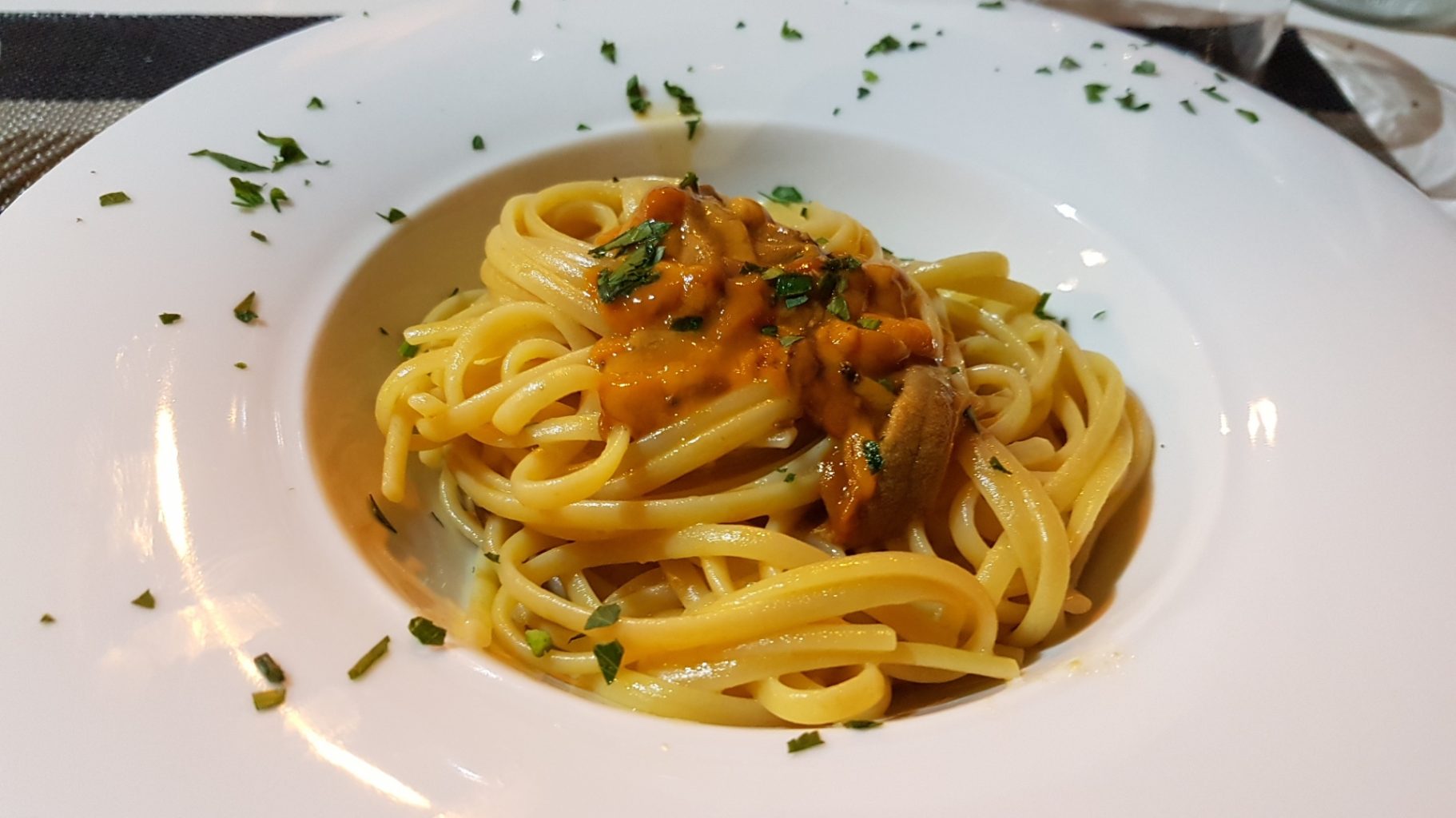 linguine ai ricci, La Barca di Mario, Chef Alessandra Moschettini, Lecce