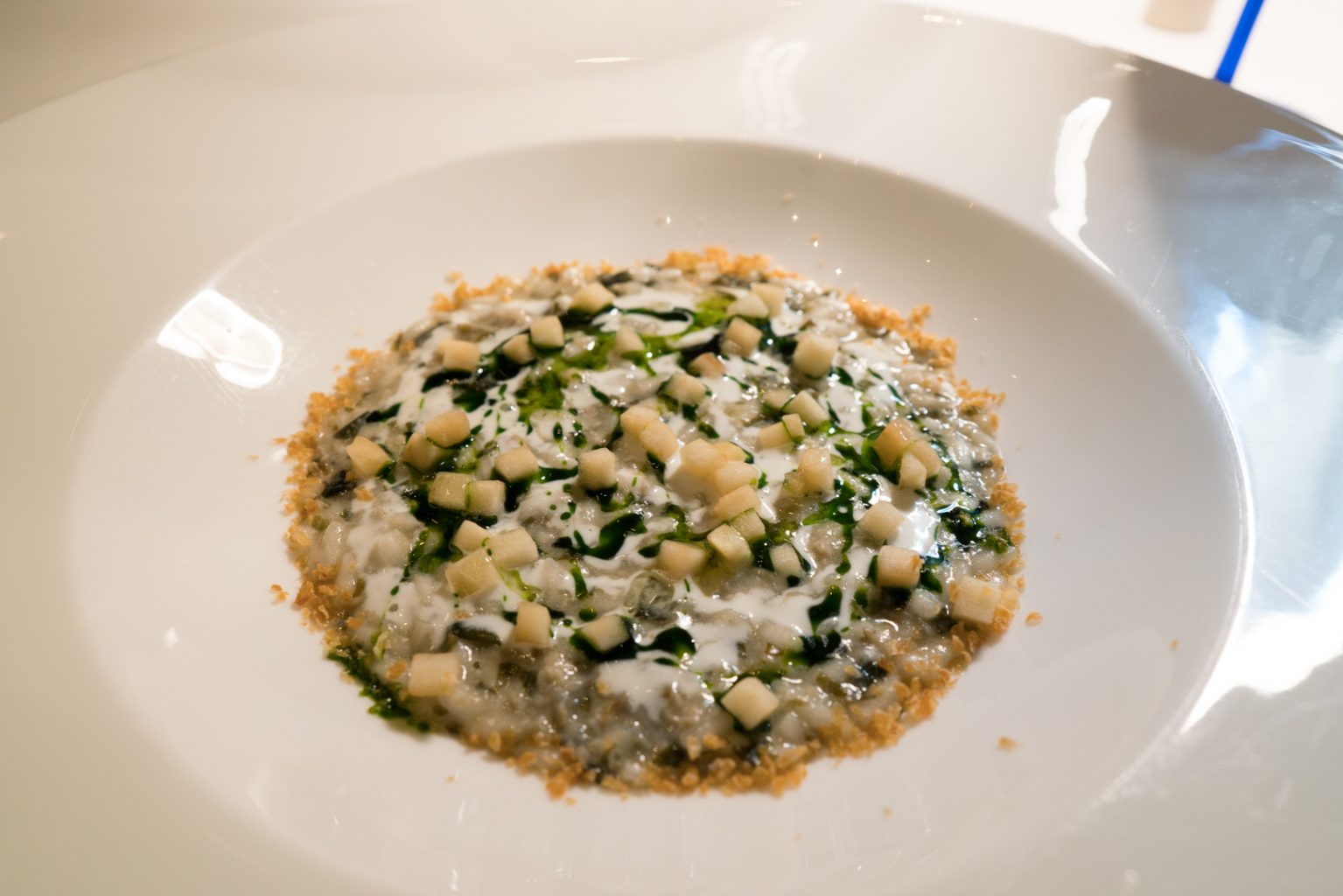Risotto all'ostrica, Madonnina del Pescatore, Senigallia, Moreno Cedroni