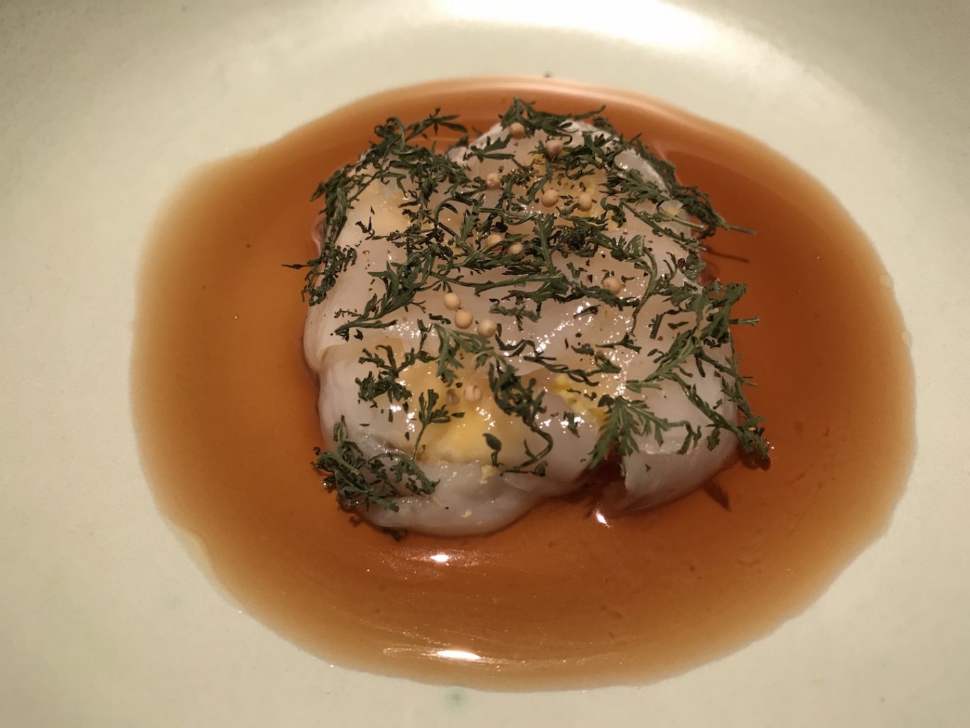 capasanta con elicriso e vaniglia