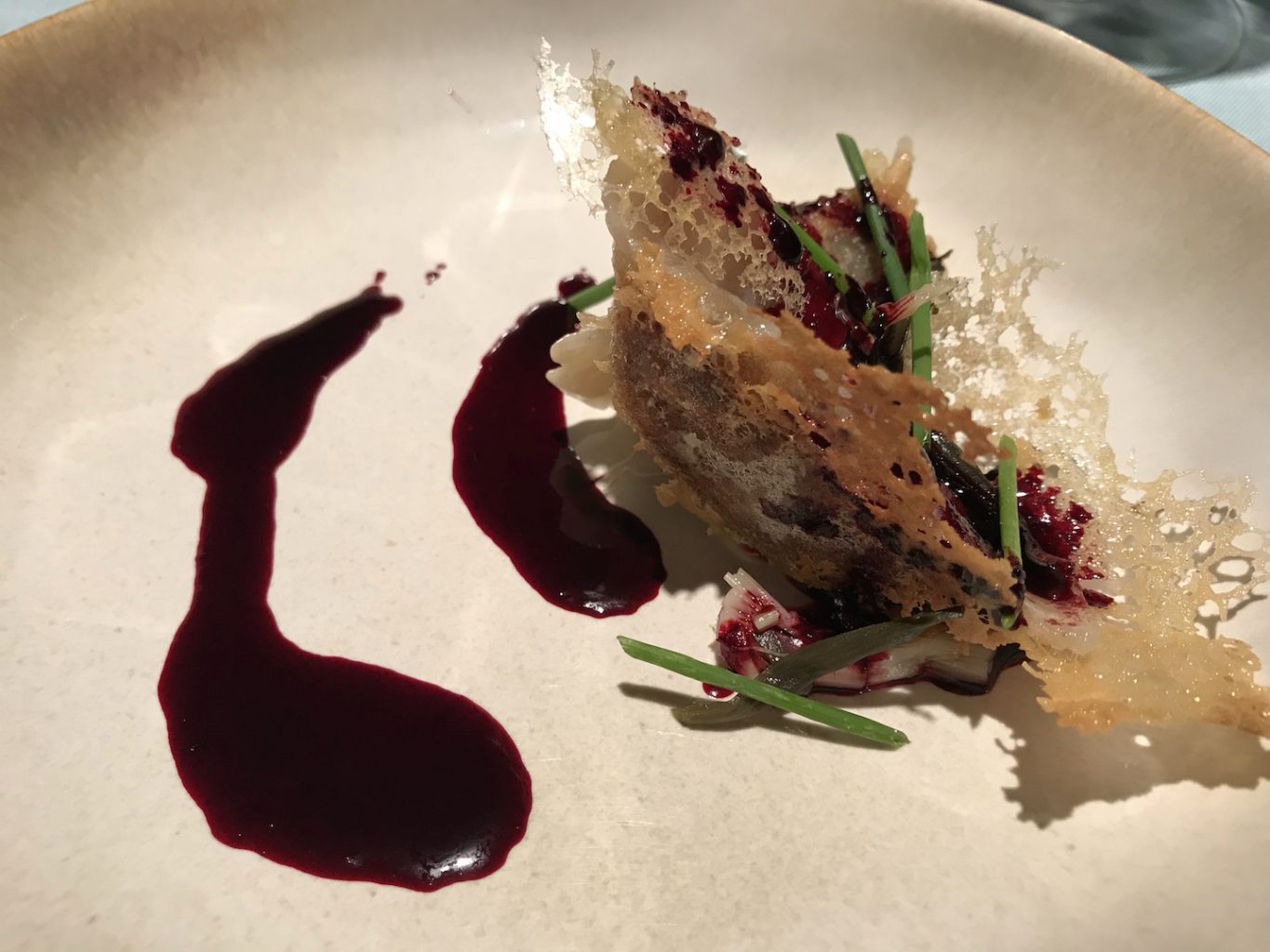 Gyoza di piccione servito al Ristorante El Coq