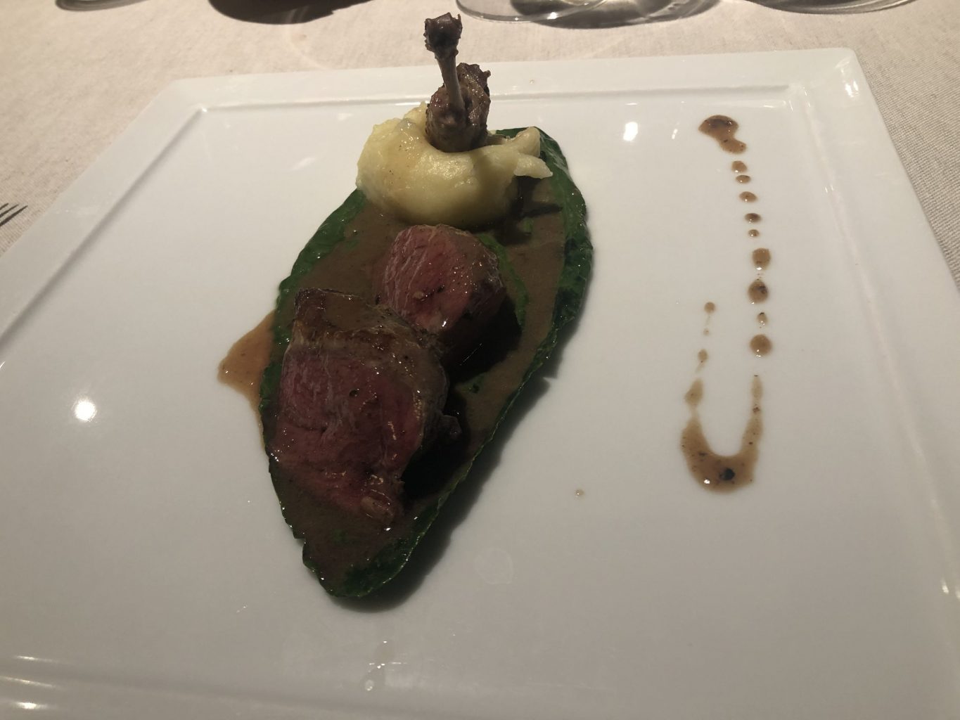 Il piccione del ristorante Silene.