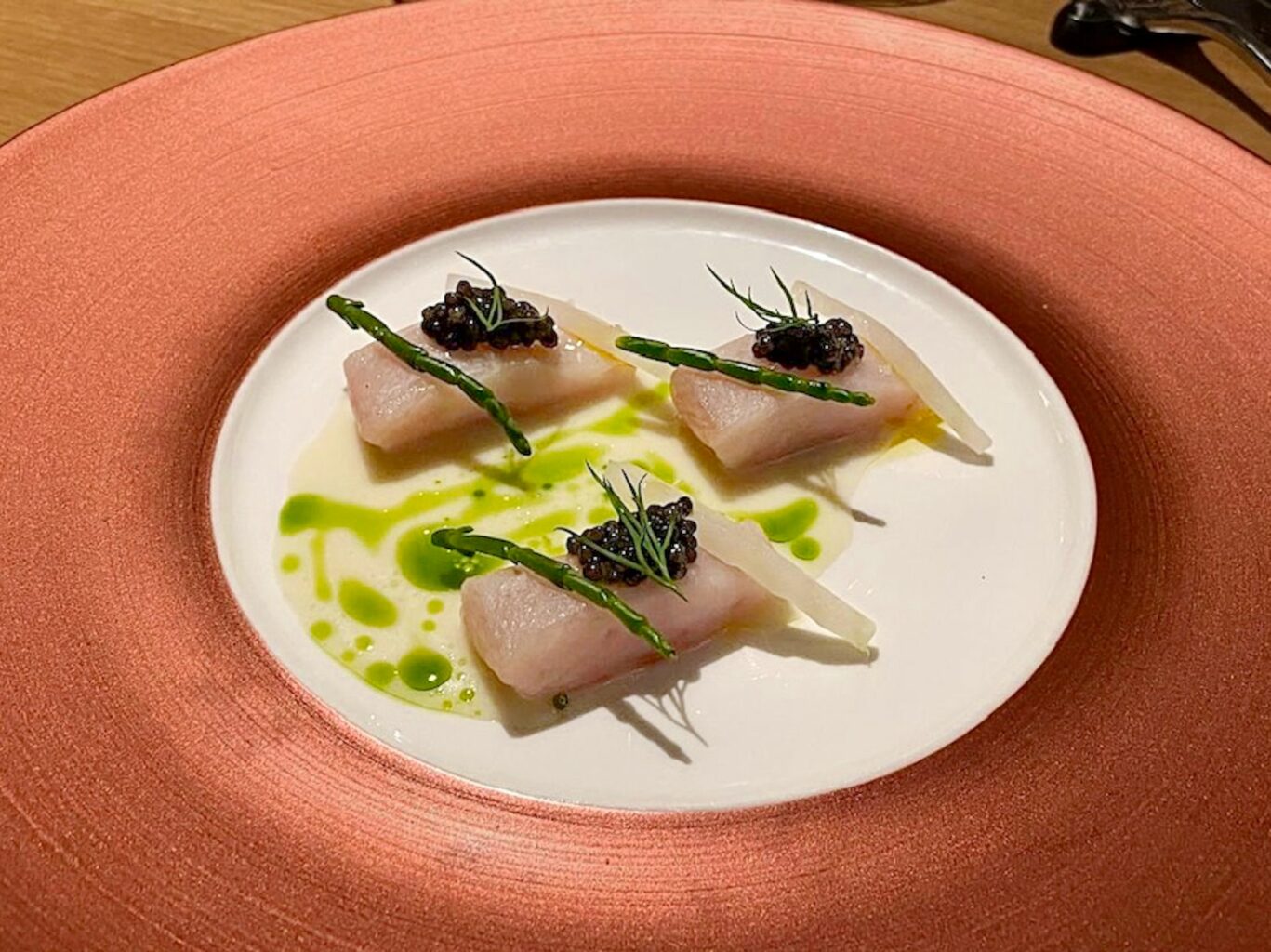 Ricciola in olio cottura di Giacomo Lovato
