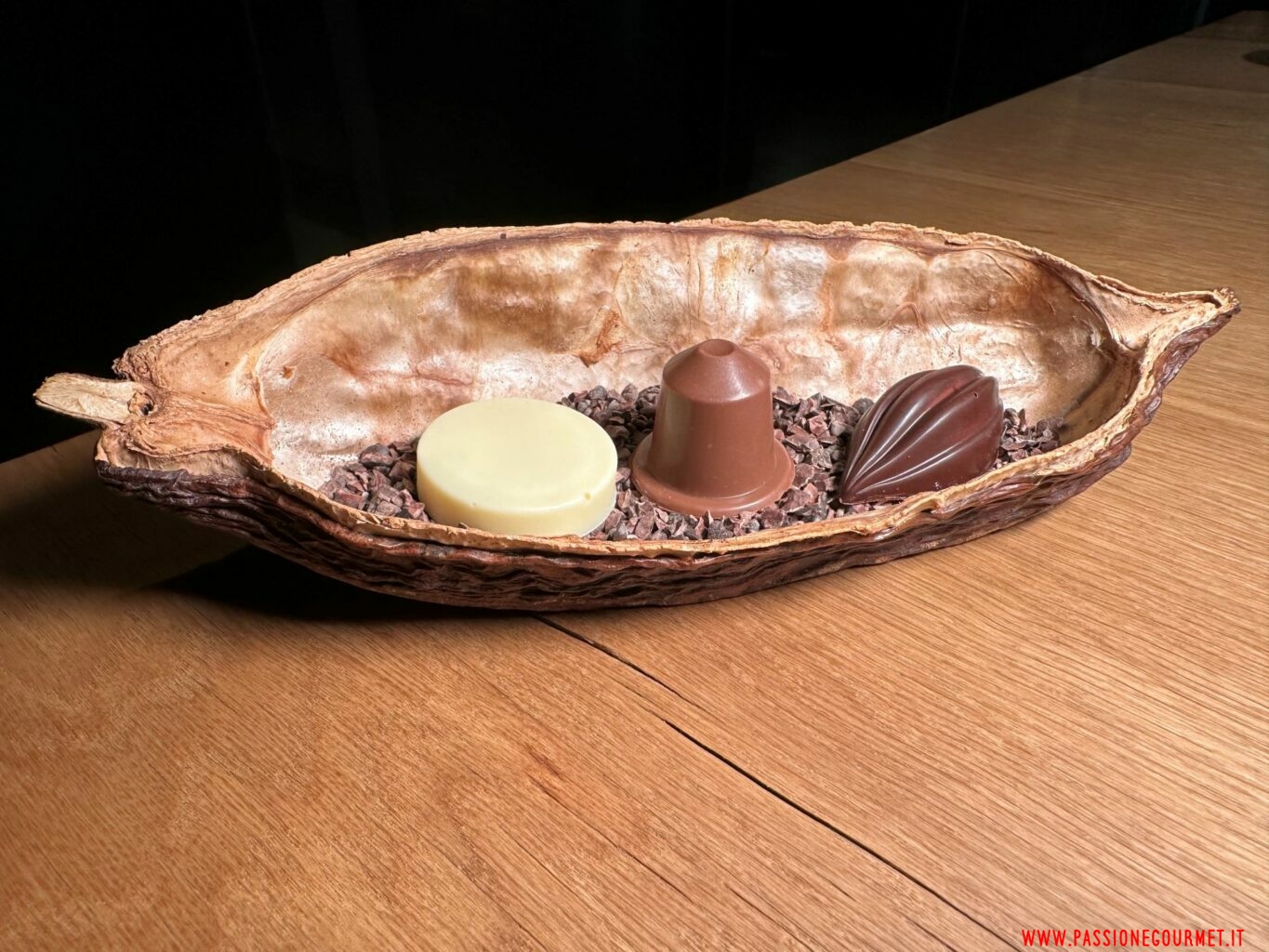 Il tris di cioccolati di Moebius Sperimentale.