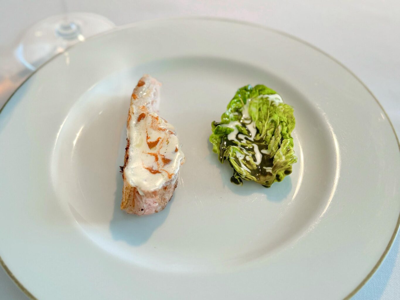 Agnello, latte di pecora e cannella del ristorante Reale.