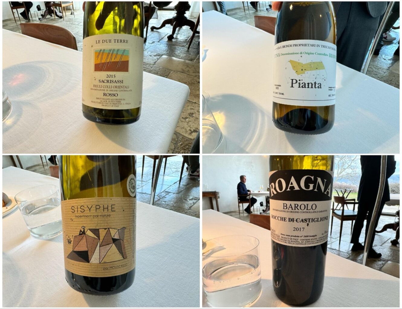 i vini del ristorante Reale