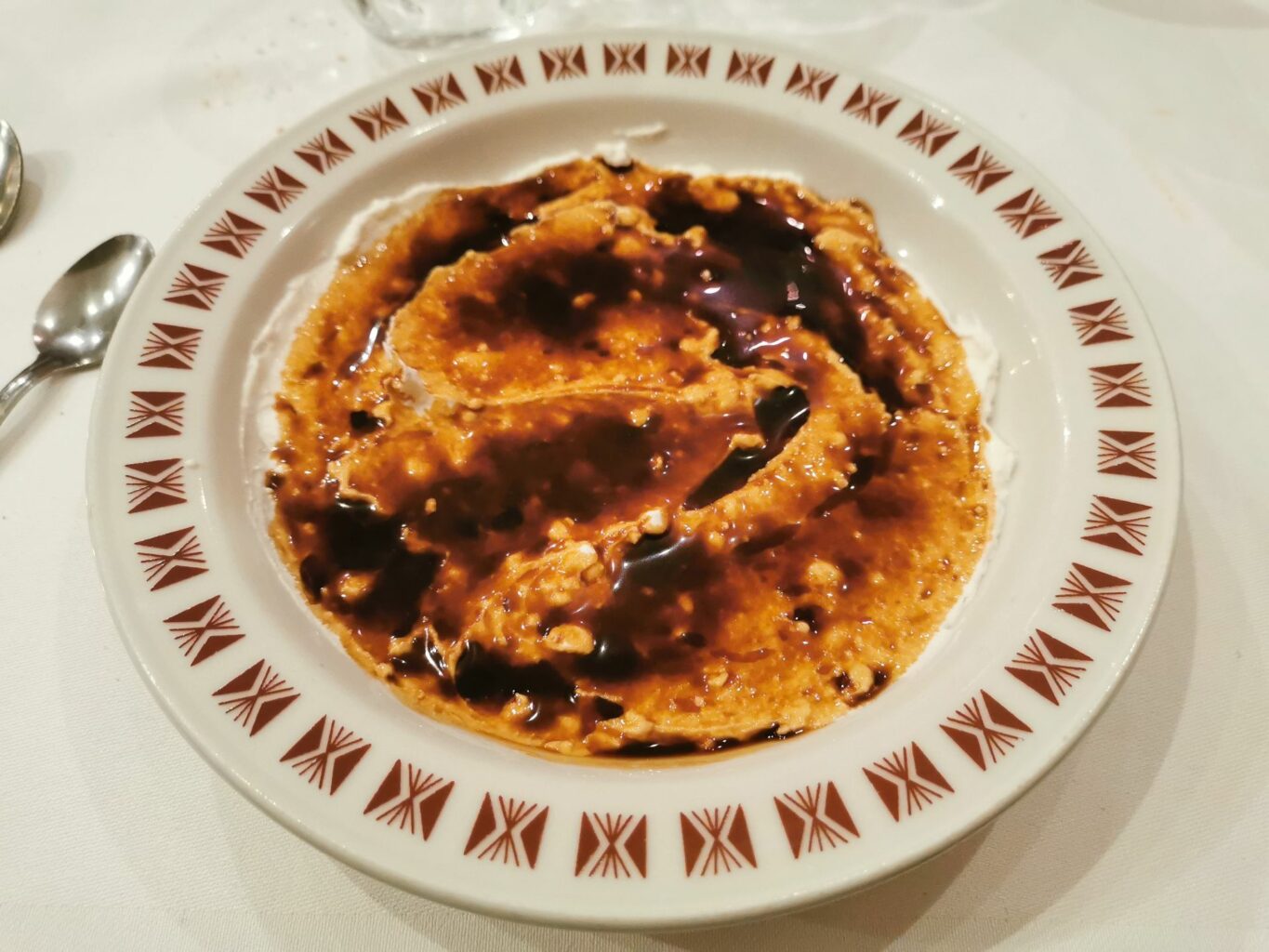 Spuma di ricotta con la Saba della trattoria Da Amerigo