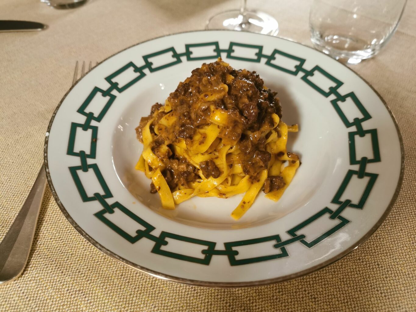 Tagliatelle alla Bolognese del ristorante Al Cambio