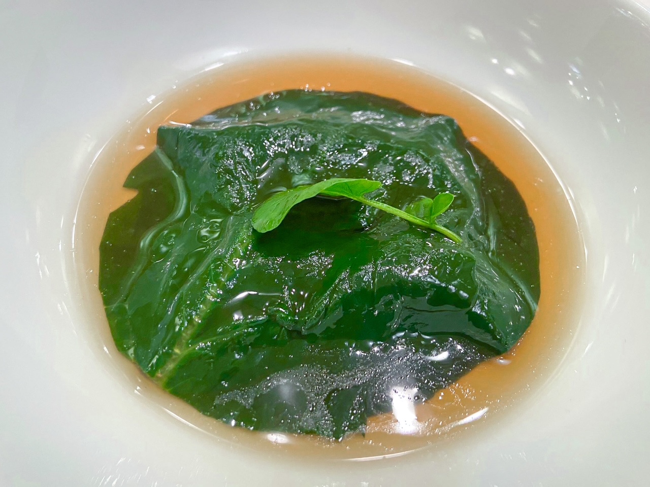 Spinaci e mandorle di Nerua Guggenheim.