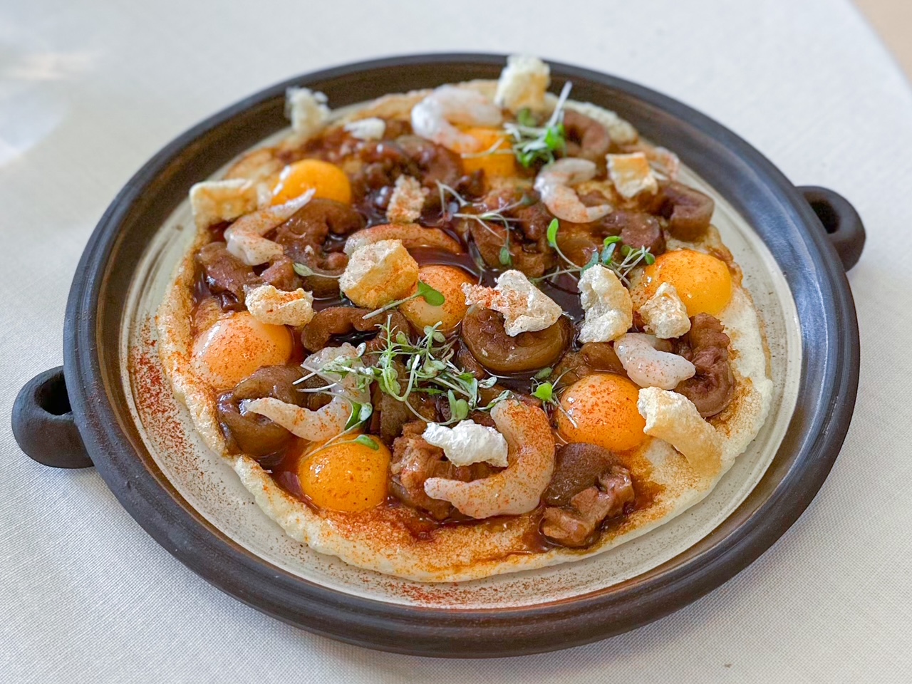 Frittata di granchio del Nerua Guggenheim.