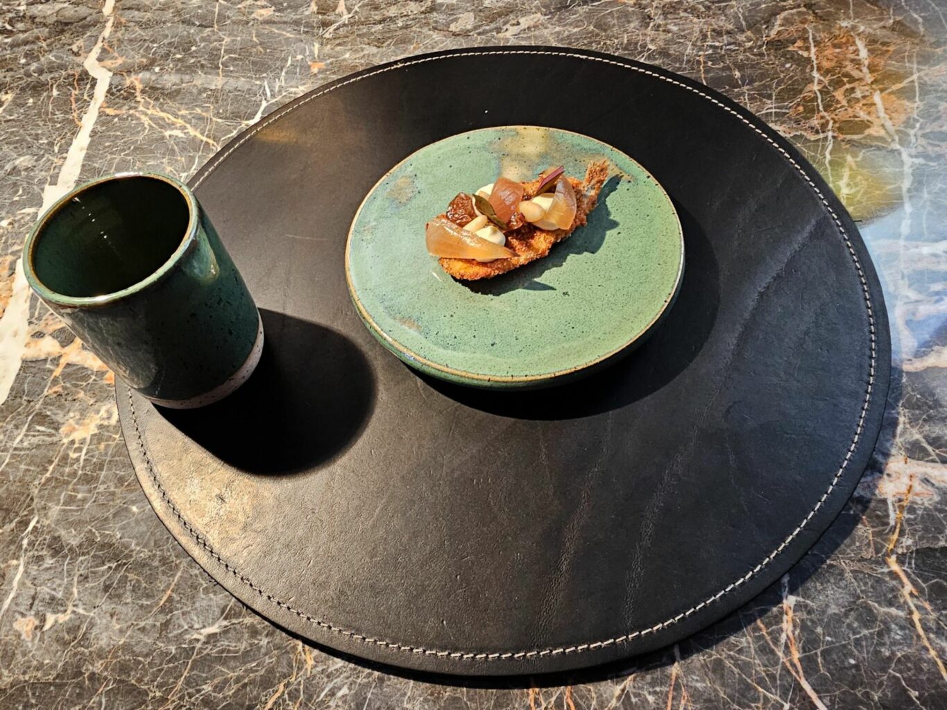 Sarda in saor e zuppa ‘alla ciosota’ del ristorante Wisteria