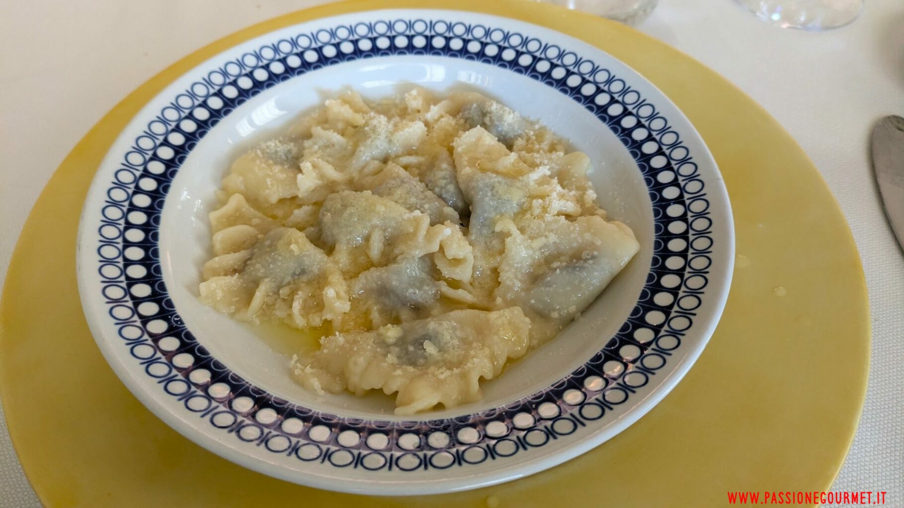 Tortelli cremaschi della trattoria Da Bassano.