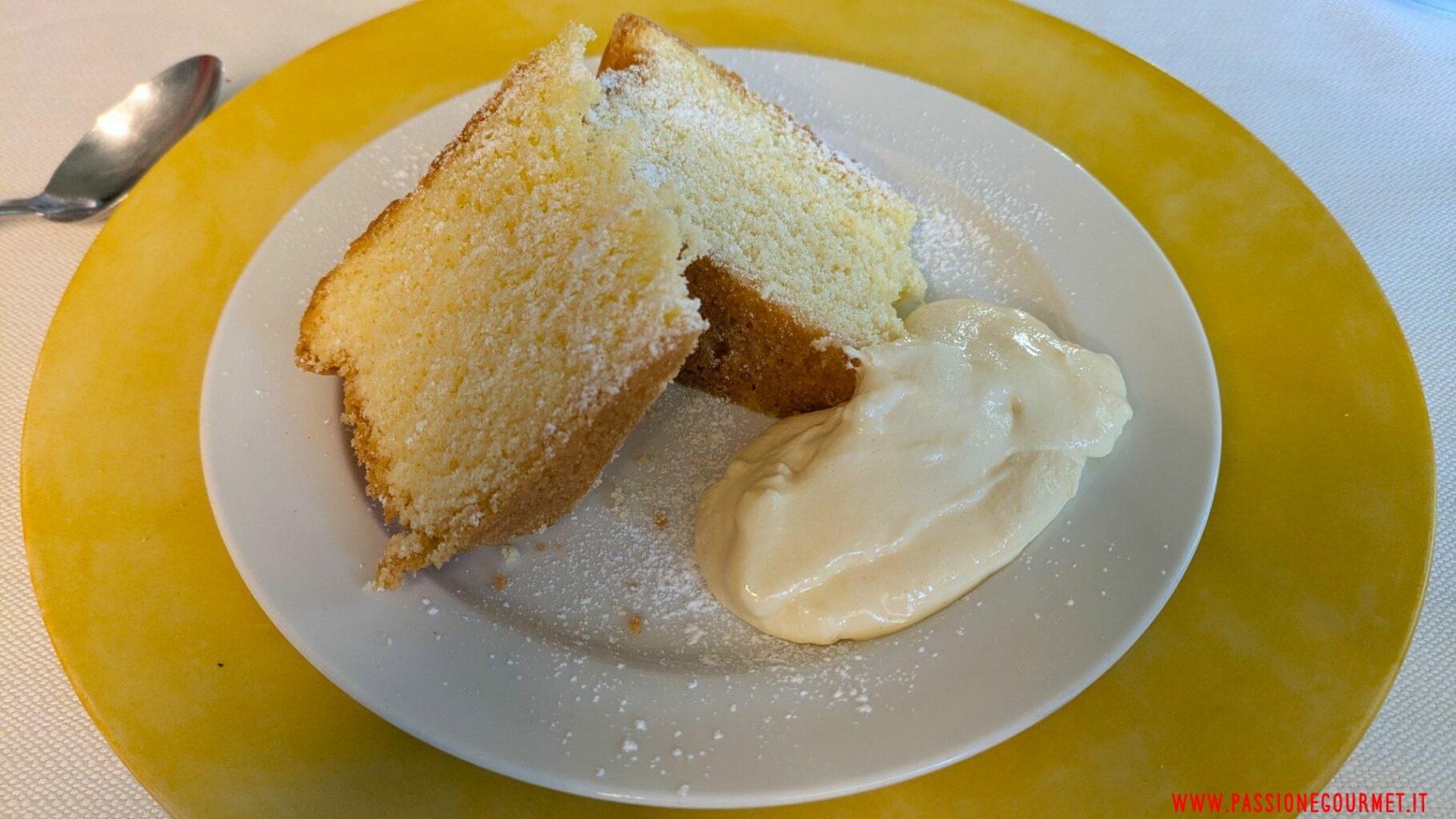 Sabbiosa e crema al mascarpone della trattoria Da Bassano