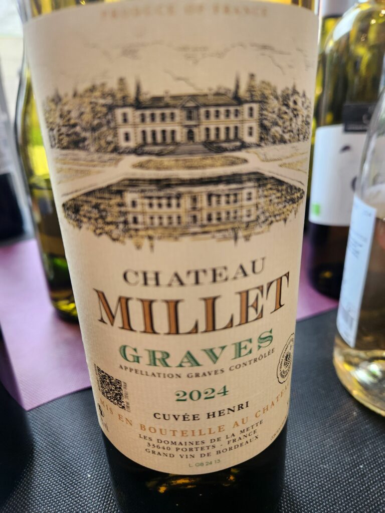 Cuvée Henry 2024 Graves AOC Blanc Chateau Millet al concorso internazionale di Lione