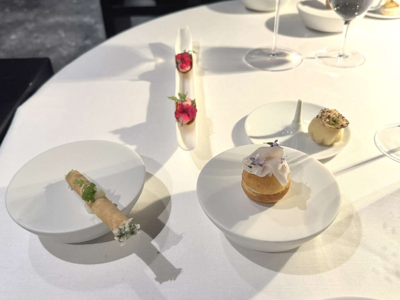 Amuse bouche del ristorante magnolia