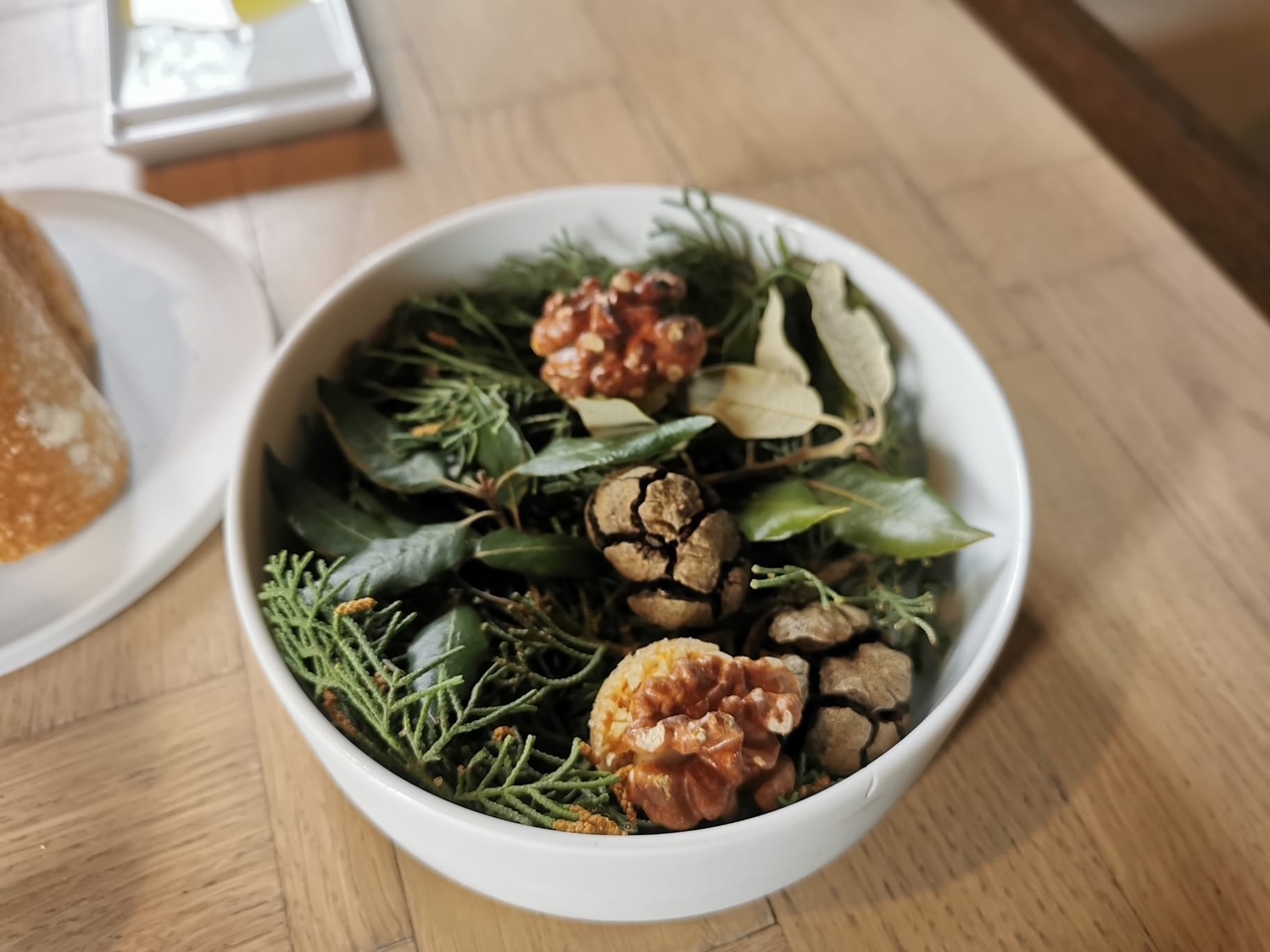Bacio di dama, noce e pecorino del ristorante Il Piastrino.