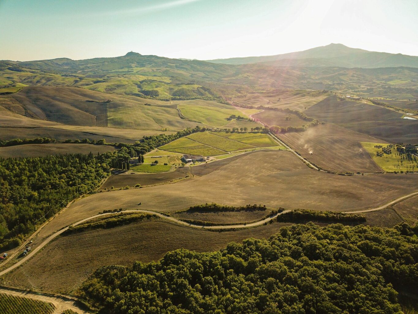 L'azienda vista dall'alto.