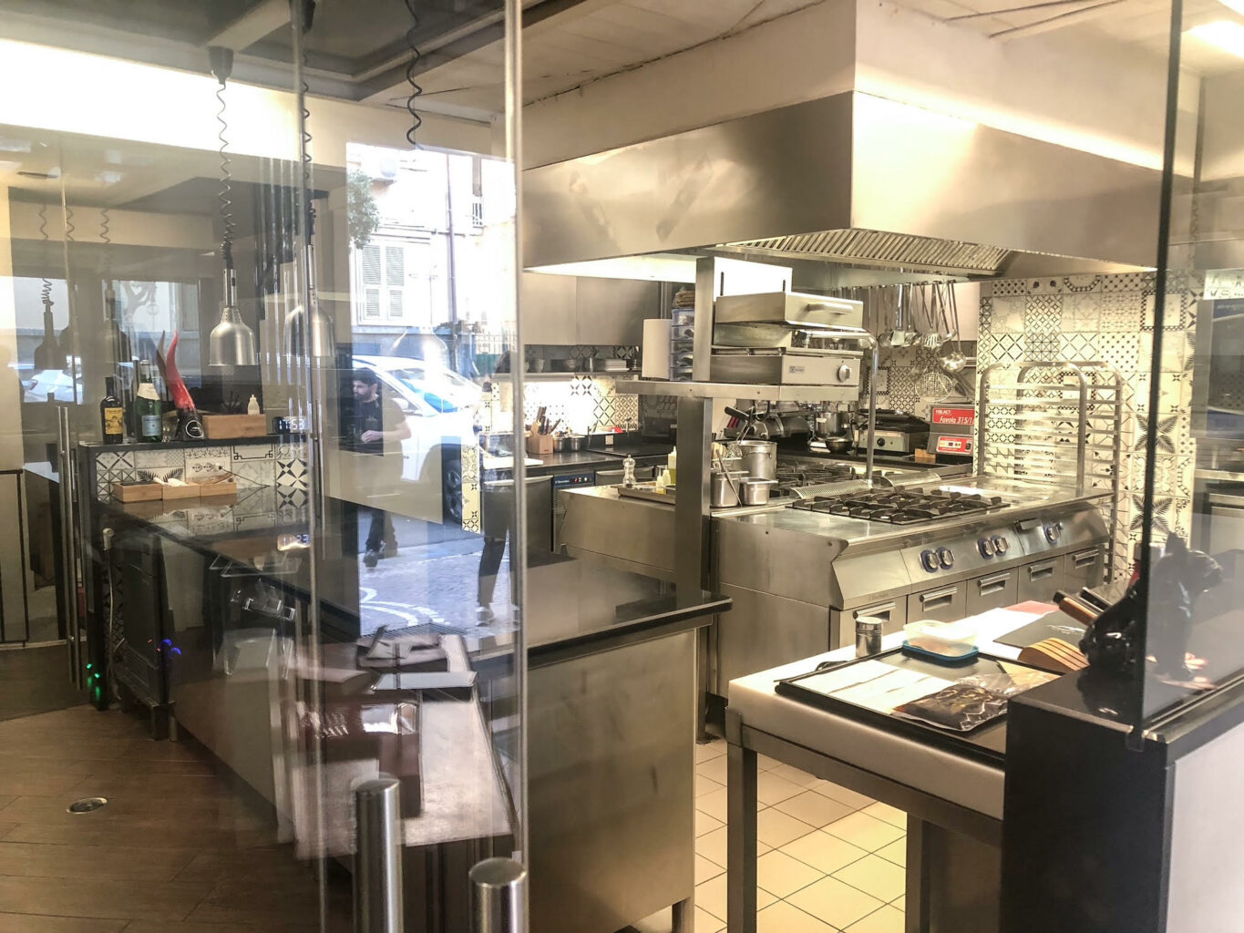 La cucina del ristorante Piazzetta Milù