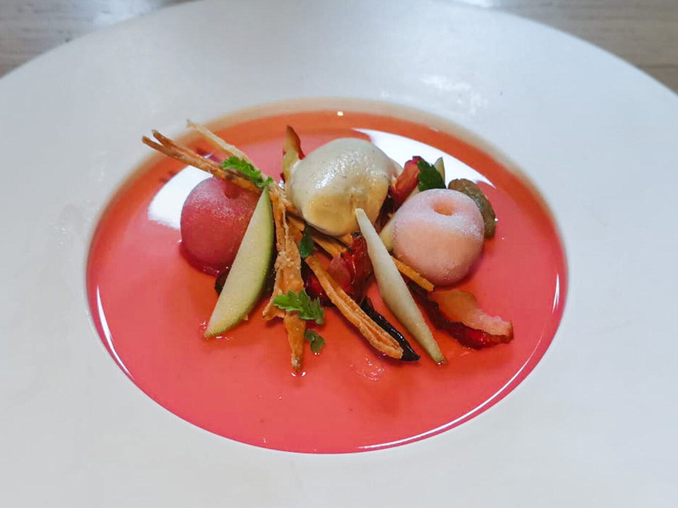 Mela rosellina, cannella e spezie del ristorante Il Piastrino.
