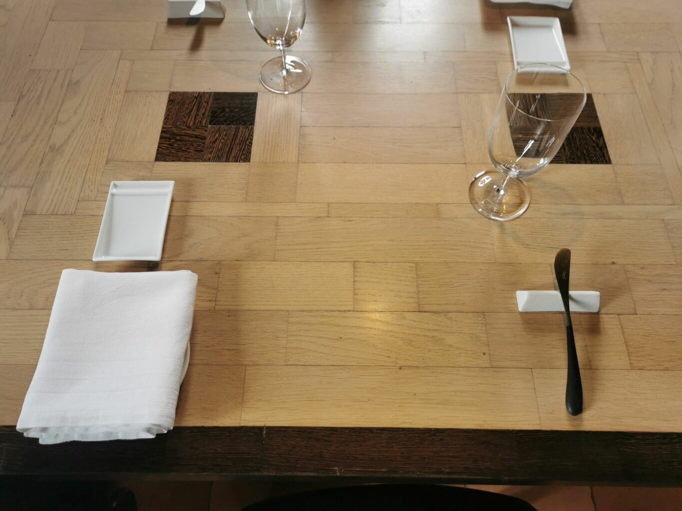 La mise en place de Il Piastrino.