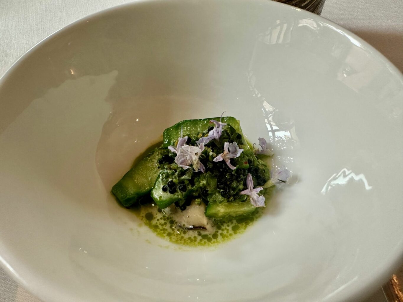 Ostrica, zucchina, caviale.