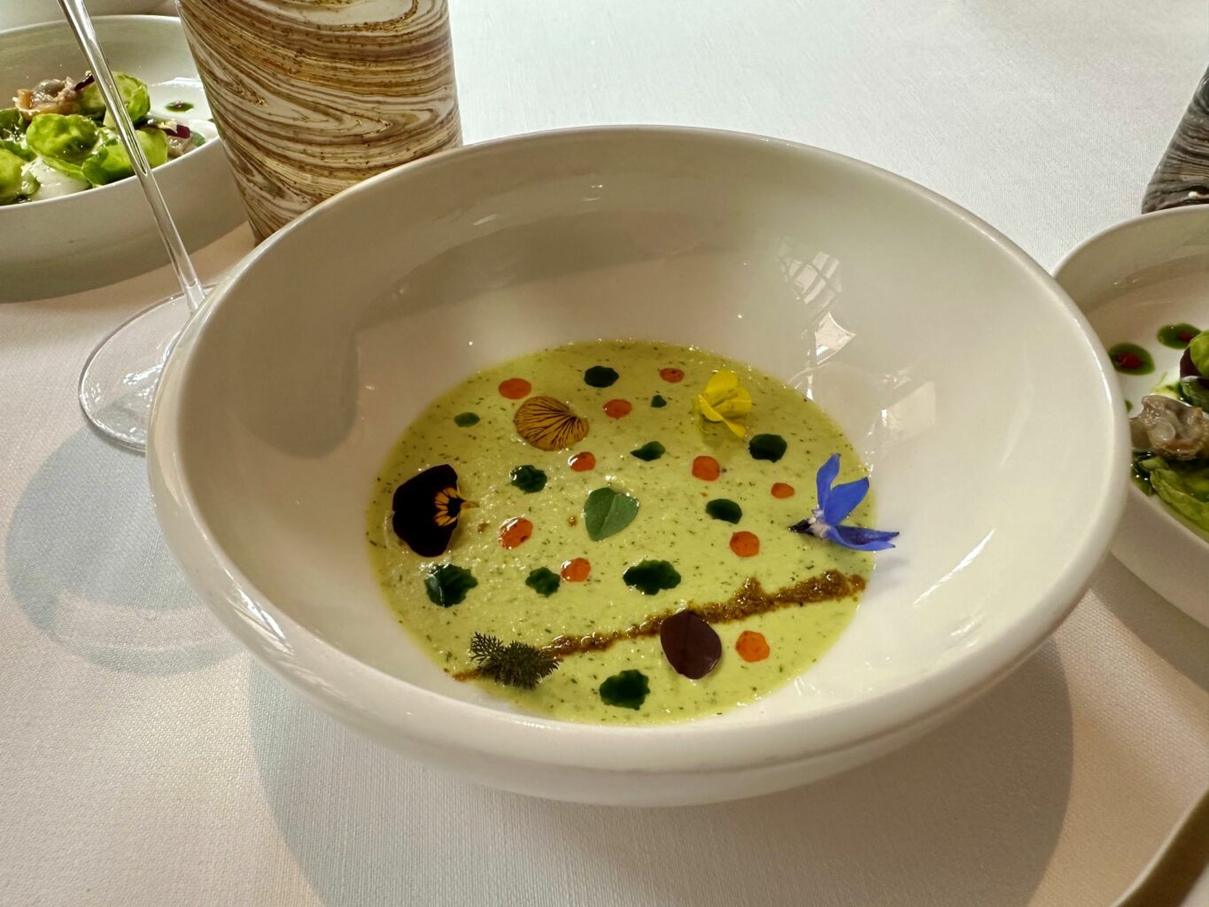 Zuppetta di verdure e ras el hanout del ristorante Glam