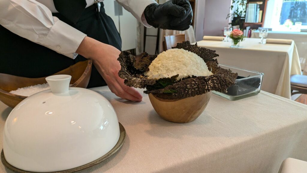 Servizio del cavolfiore sottosale.