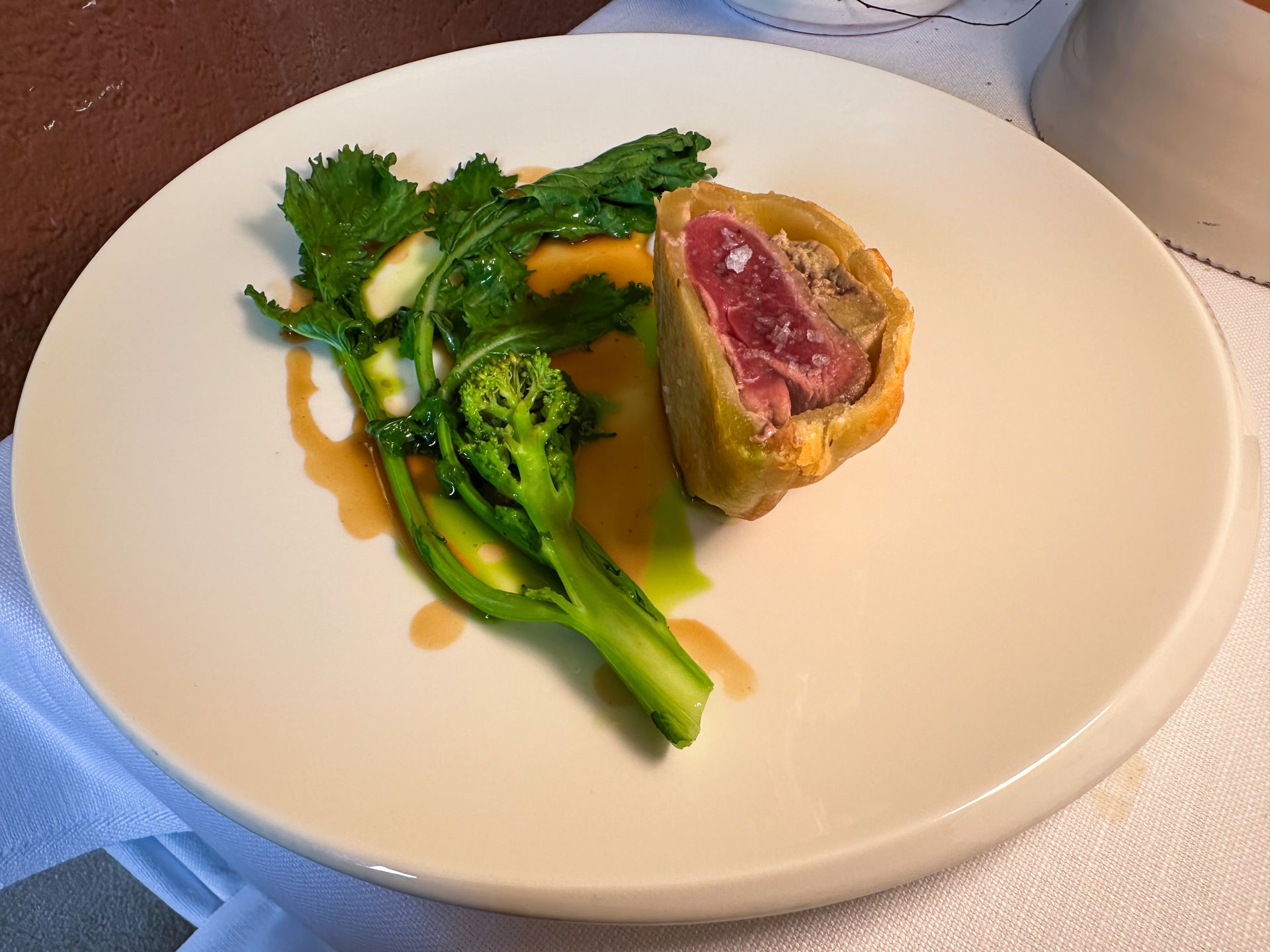 Phitivier di anatra con foie gras, cime di rapa , condimento rapa in agrodolce , olio orsino.