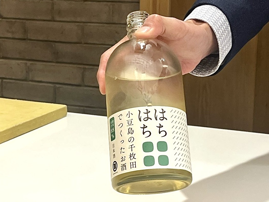 Uno dei sake in abbinamento alla degustazione del ristorante Roketsu.