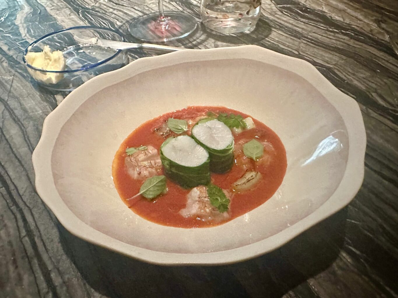 San Pietro, cicale di mare, pomodoro.