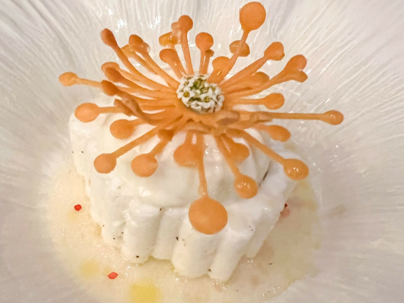 Bergamotto, finocchio marino e latte di pecora.