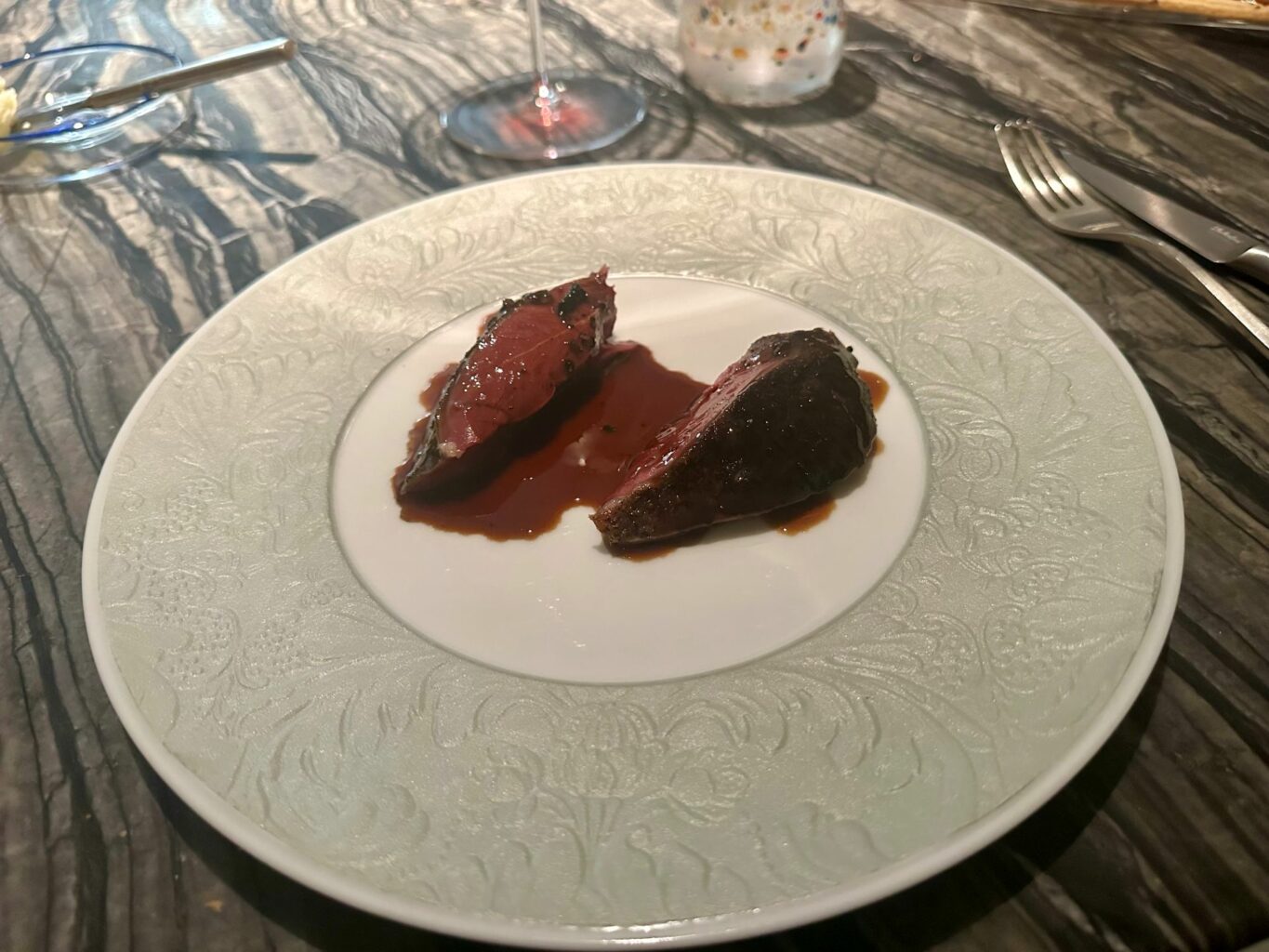 Piccione alla brace.