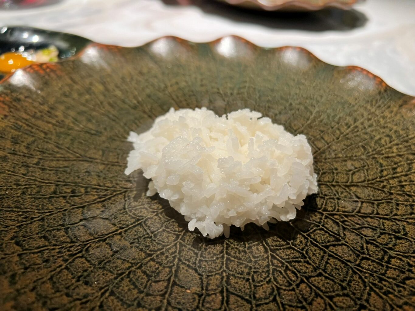 Il riso Jasmine del ristorante Sorn.