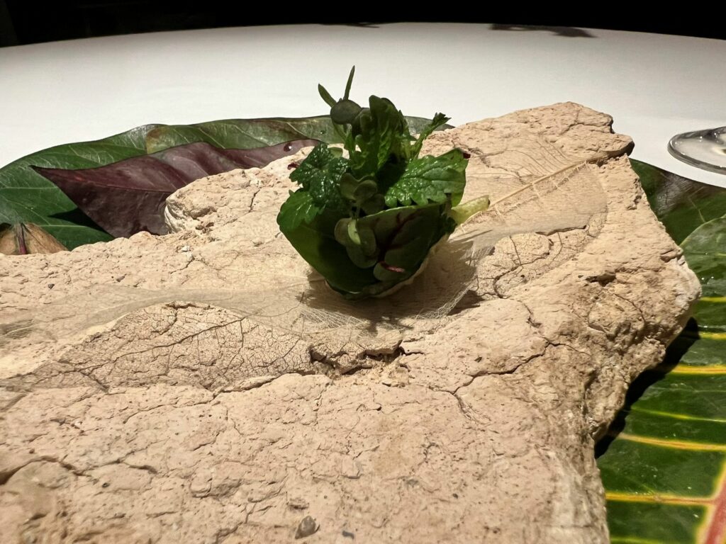 Shiso khakra, crémeux allo yogurt ed erbe di Trésind Studio.