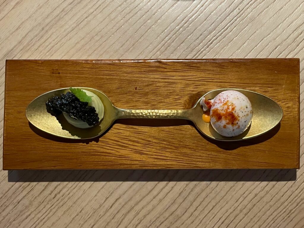 Bob spoon (omaggio a Bob Noto) – Primavera 2024 del ristorante Le Calandre.