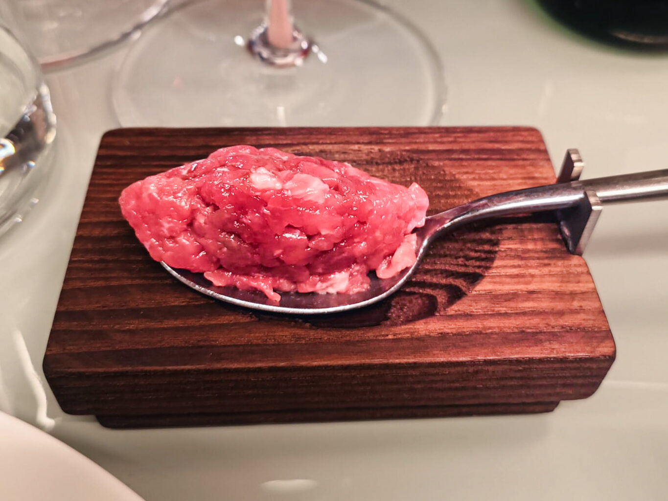 tartare di agnello.