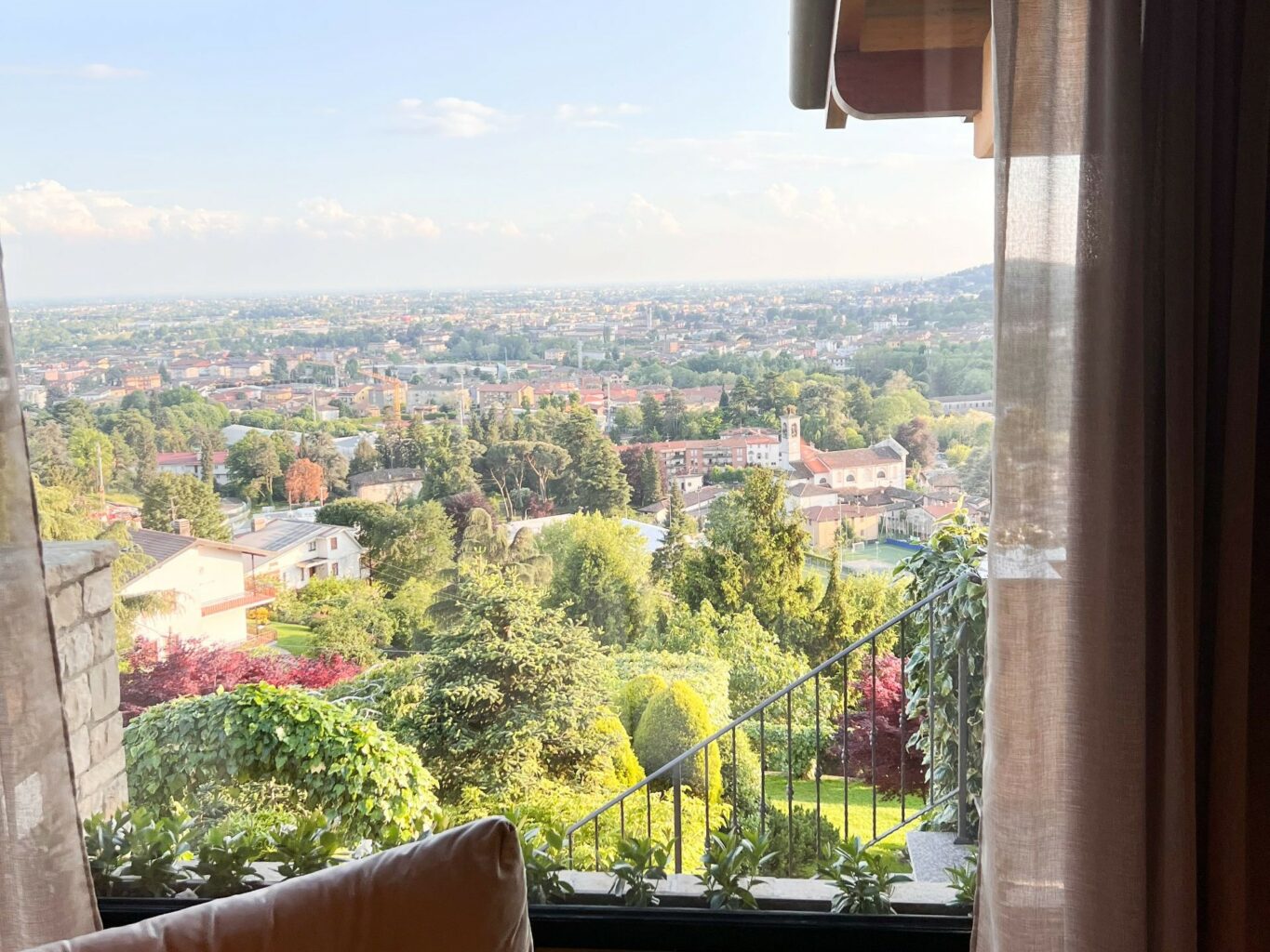 La vista dal ristorante.