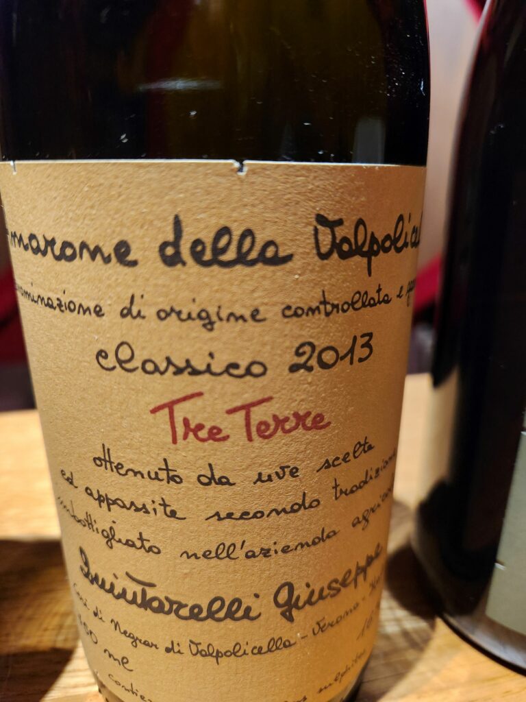 Amarone della Valpolicella Tre Terre della cantina Quintarelli