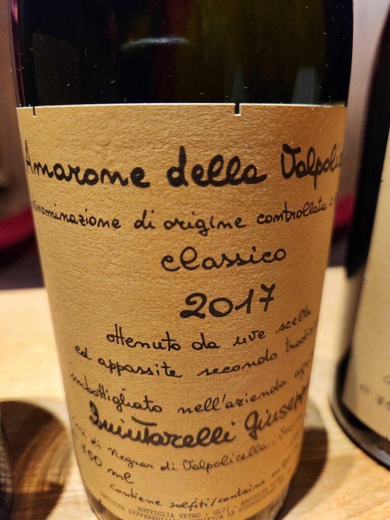 Amarone 2017 della cantina Quintarelli