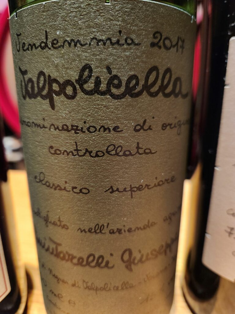 Valpolicella 2017 della cantina Quintarelli
