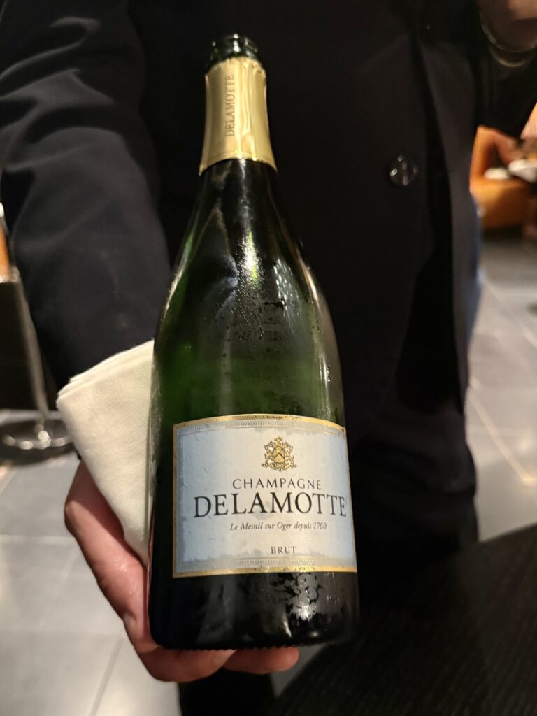 La bollicina che ha accompagnato l'aperitivo del ristorante Idylio.