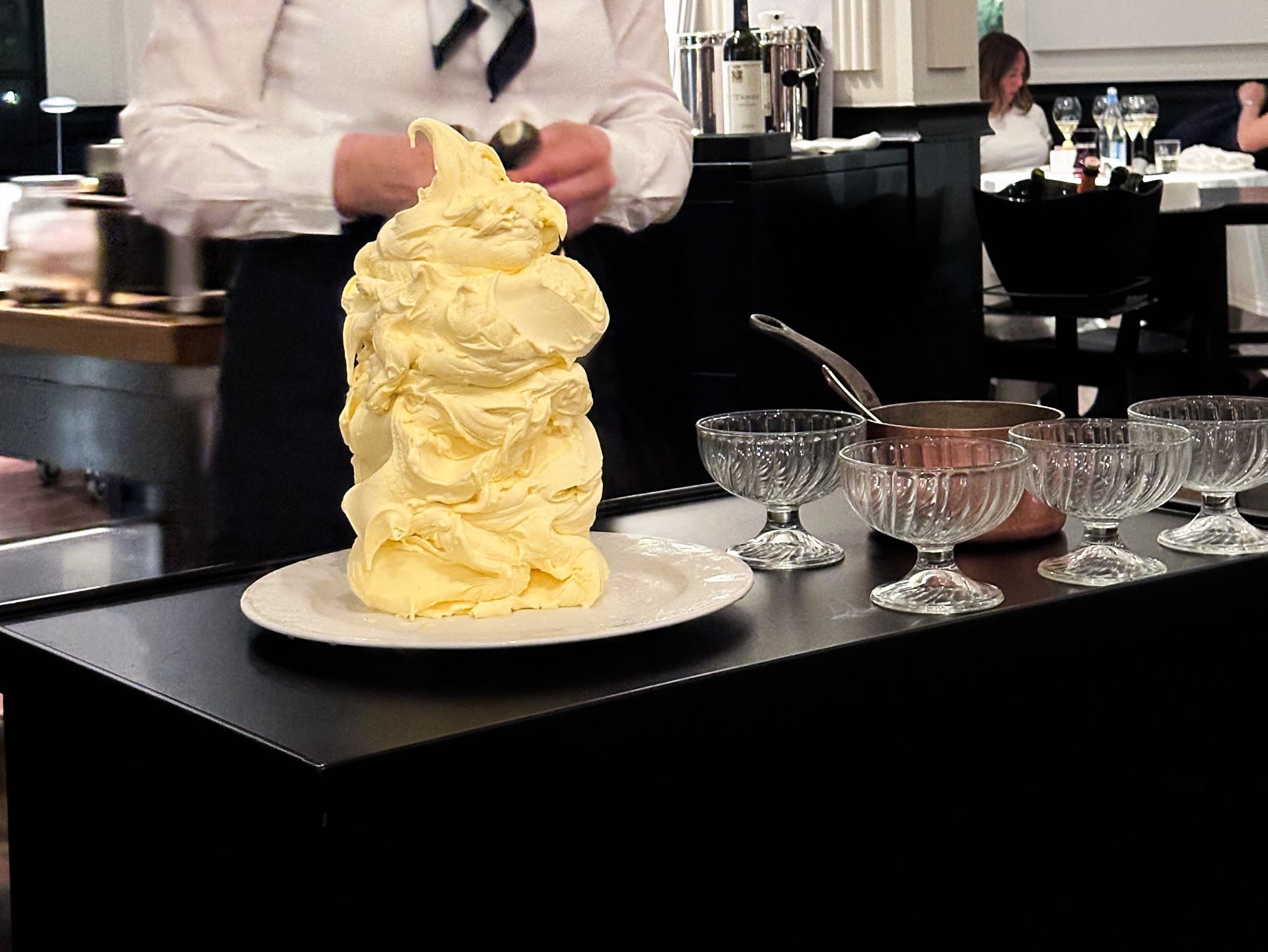 Il gelato di crema "Miramonti"...